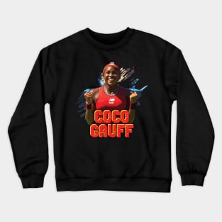 Happy Coco Gauff Celebrating Crewneck Sweatshirt